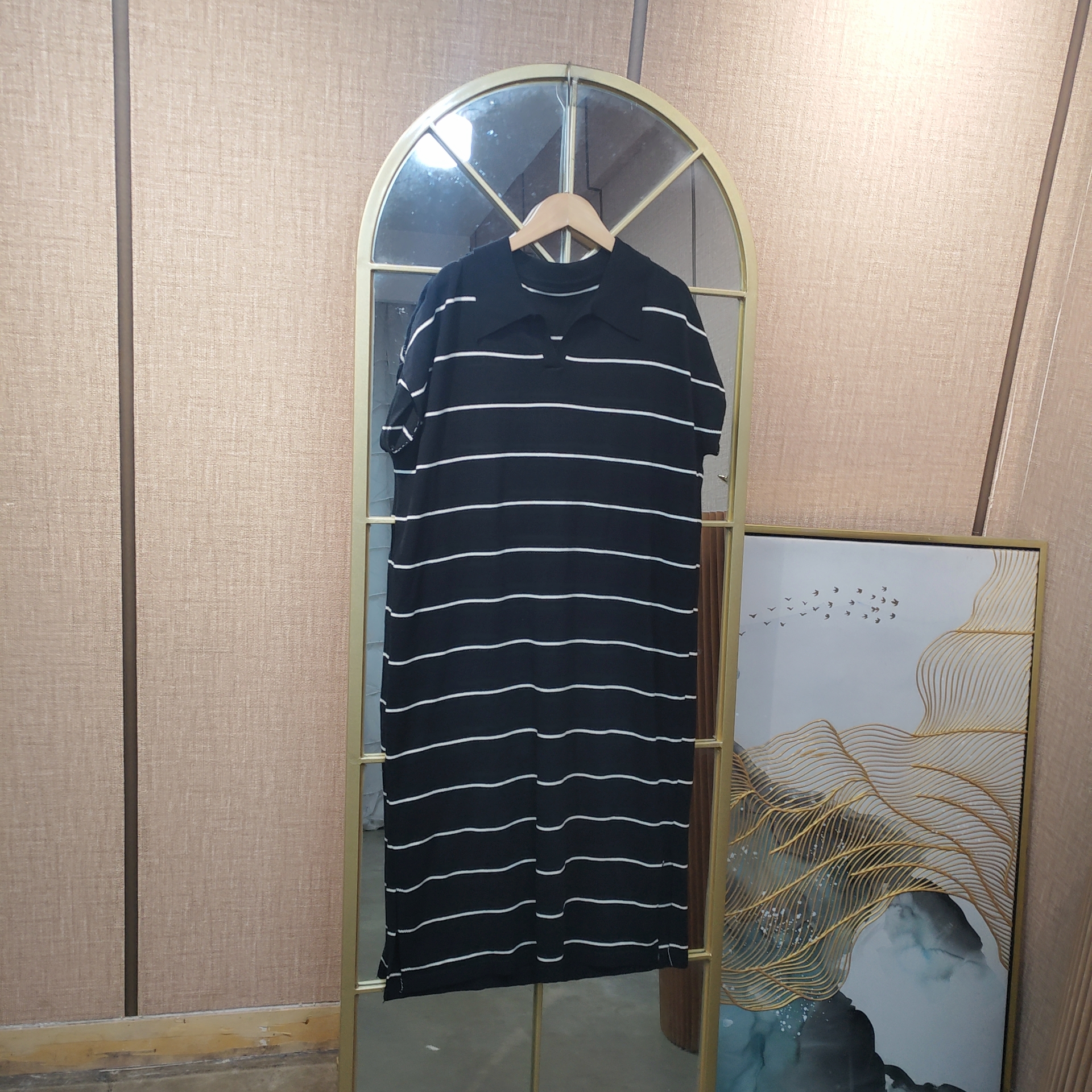 BH302孕妇黑色针织裙100-150