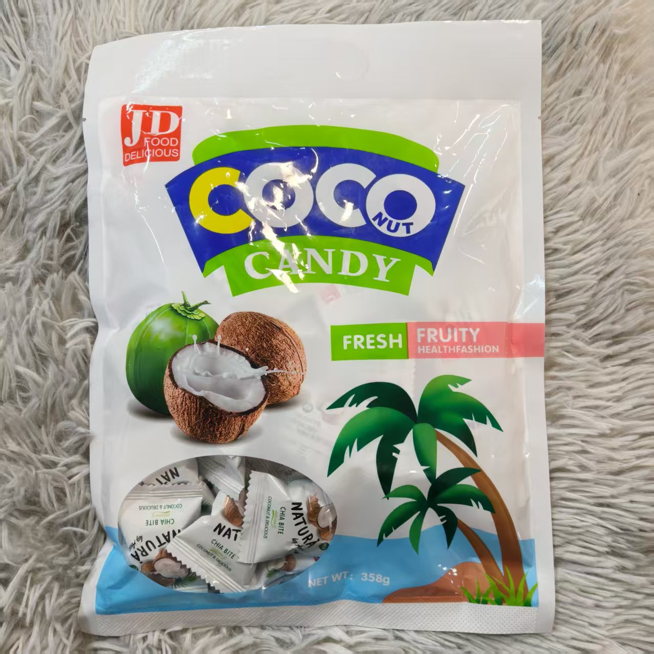 泰国进口coco椰子糕软糖椰子糖