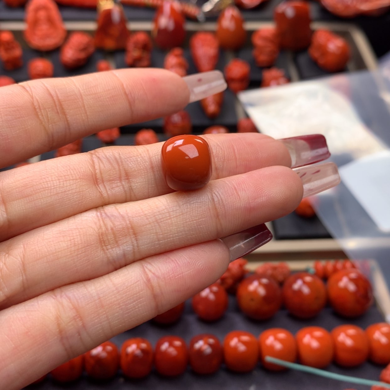 【闪购商品】南红玛瑙老型单珠12mm 未镶嵌