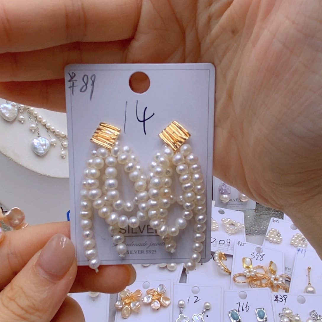 淡水珍珠银S925镶嵌颈饰