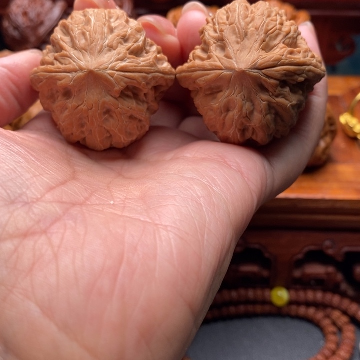 八***～文玩核桃把件铁锤