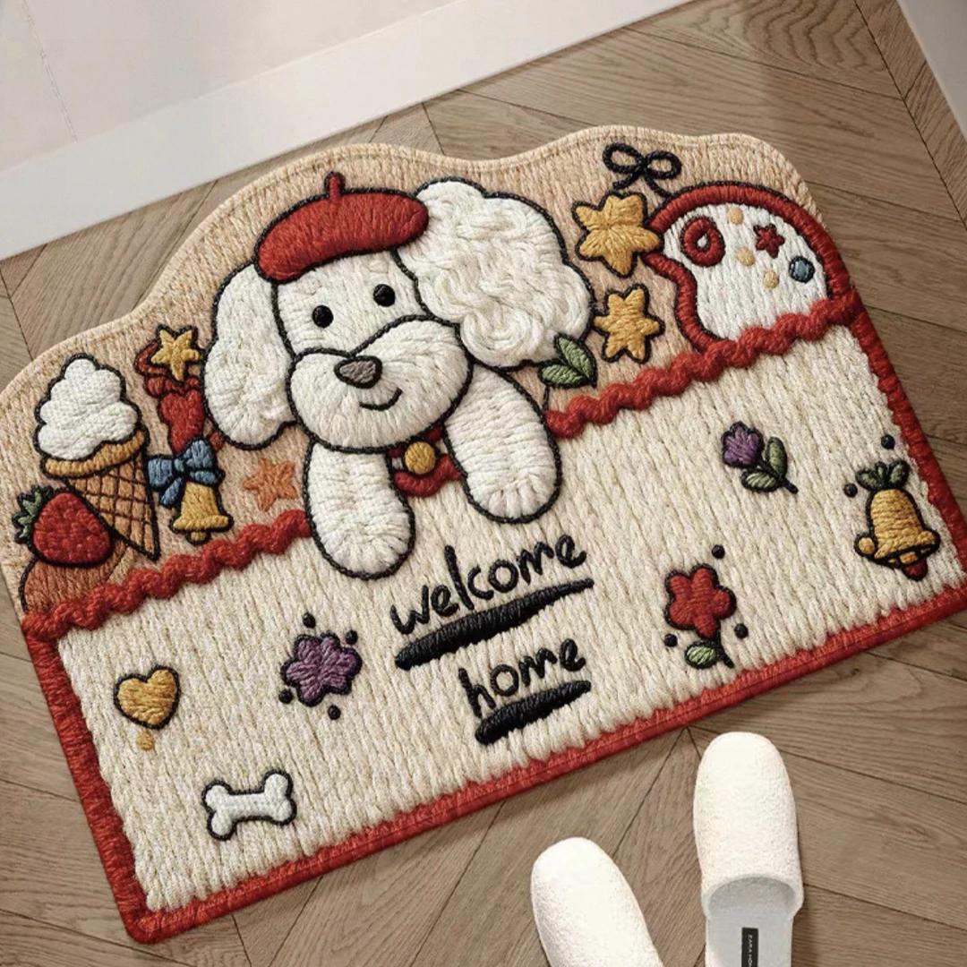 A171【50*80cm】硅藻泥入户门垫喜庆玄关厨房浴室防滑免洗地毯地垫