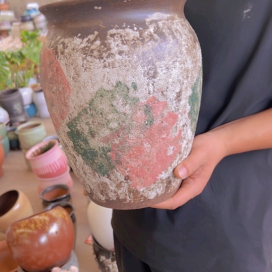 紫砂花盆高27口20————-