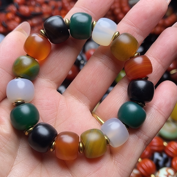 玛瑙/玉髓未镶嵌手链