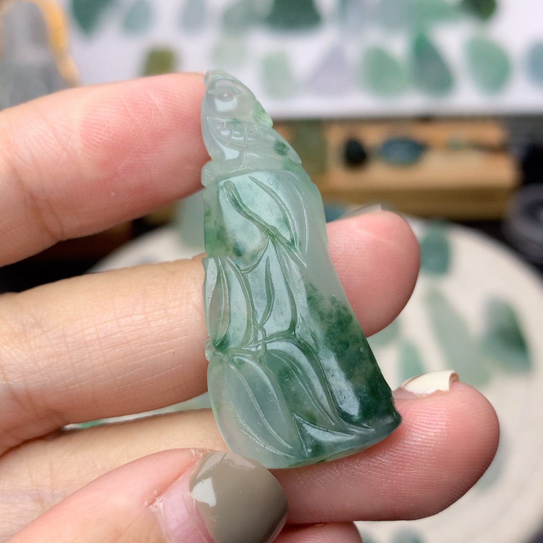 未镶嵌定制翡翠竹节