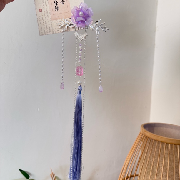 紫色【惜花词】古风汉服配饰