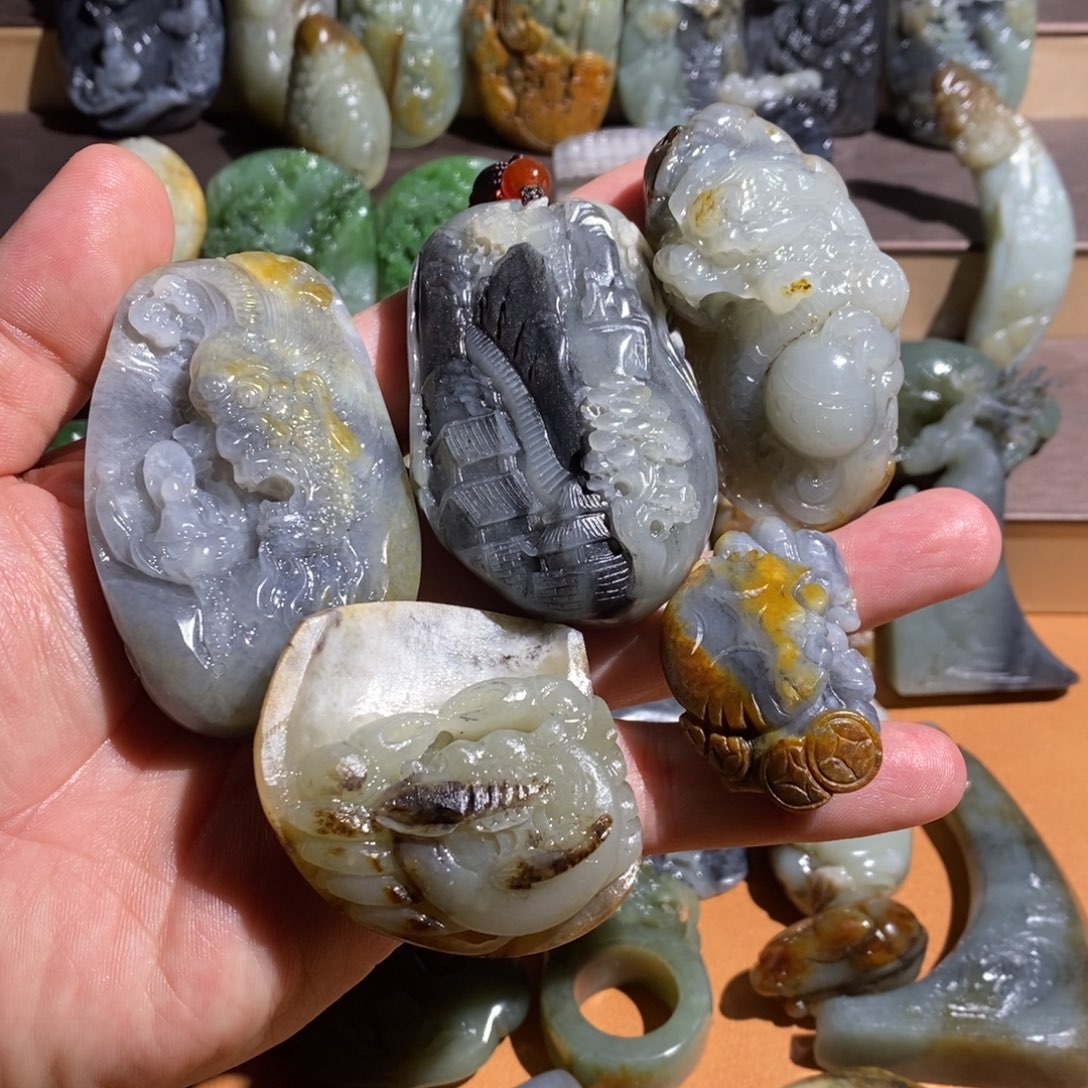 和田玉未镶嵌把件*️****定制