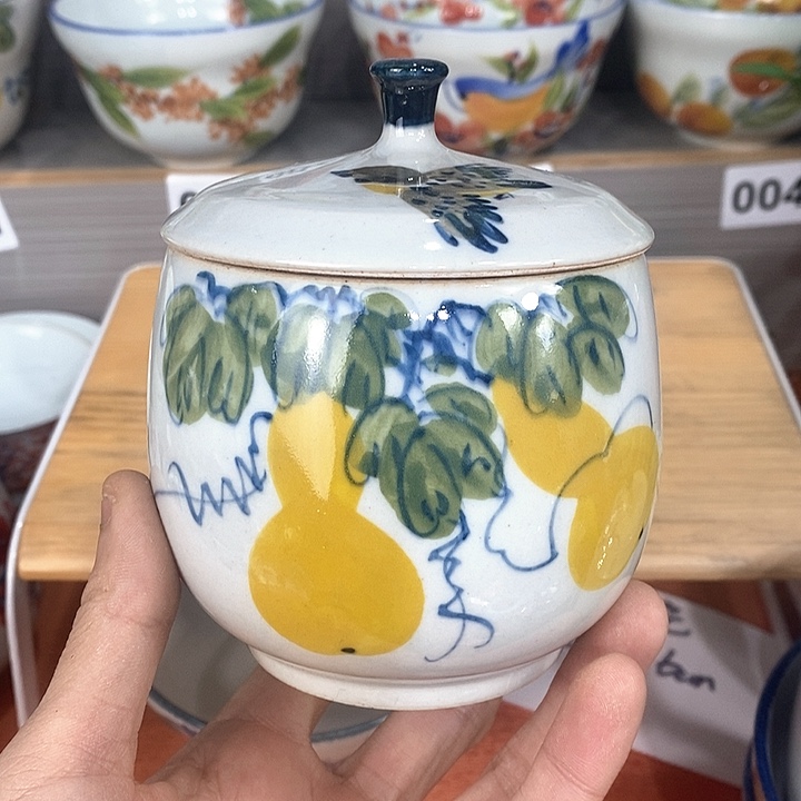 禾泥陶器高温釉下彩手工手绘陶瓷