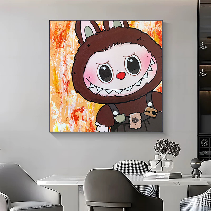 甜心Kes2025新款拉布布十字绣手工自绣大格四股线绣60*60CM19色