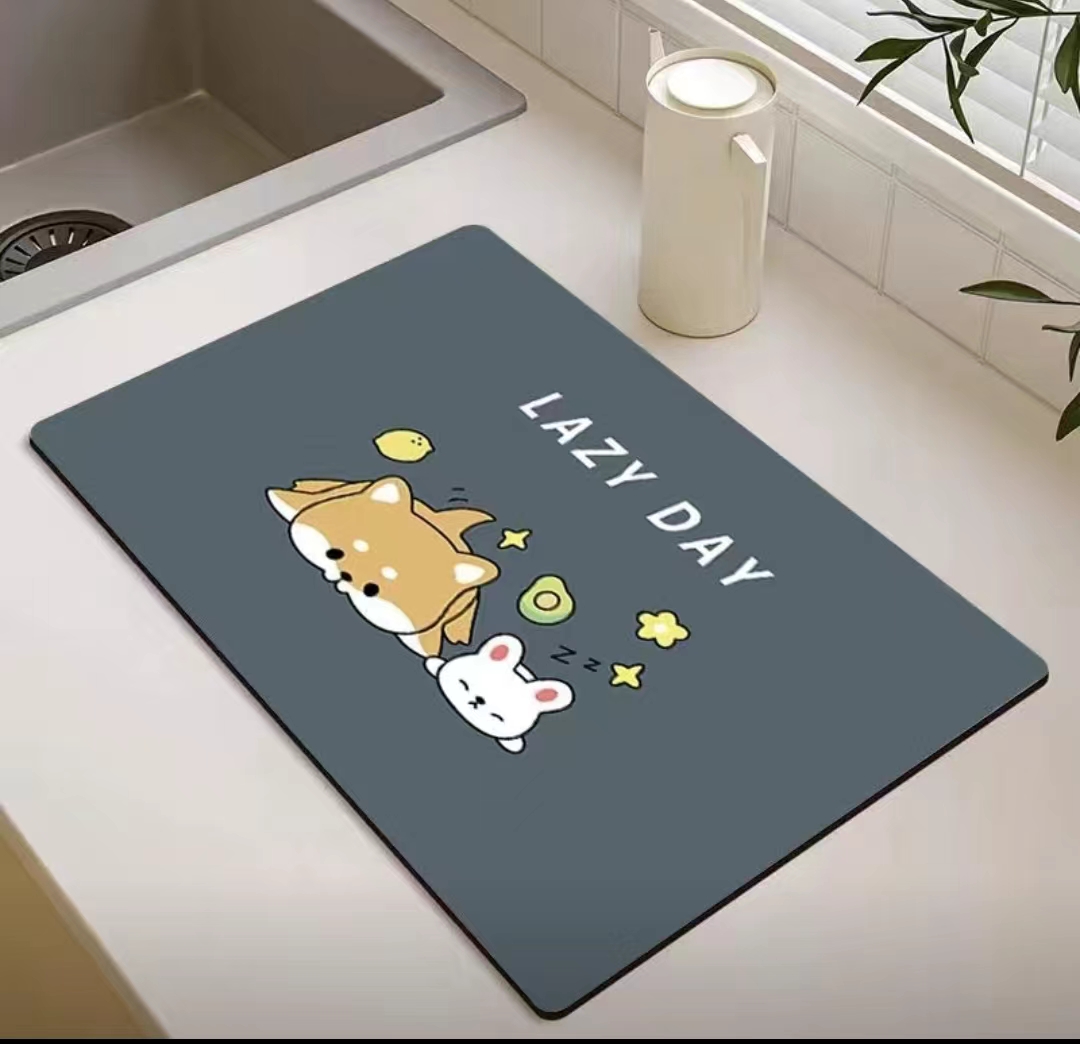 沥水垫厨房台面吸水速干防滑垫家用防烫防油防水垫面垫垫子可裁剪