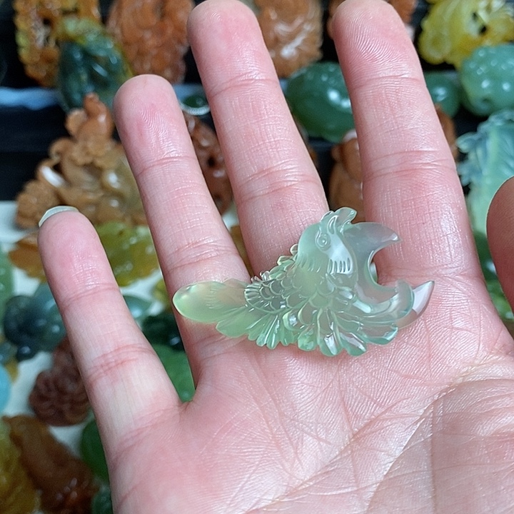 未镶嵌蛇纹石玉颈饰C***茶