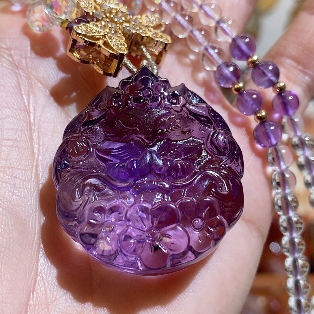 水晶颈饰未镶嵌樱****°吊坠