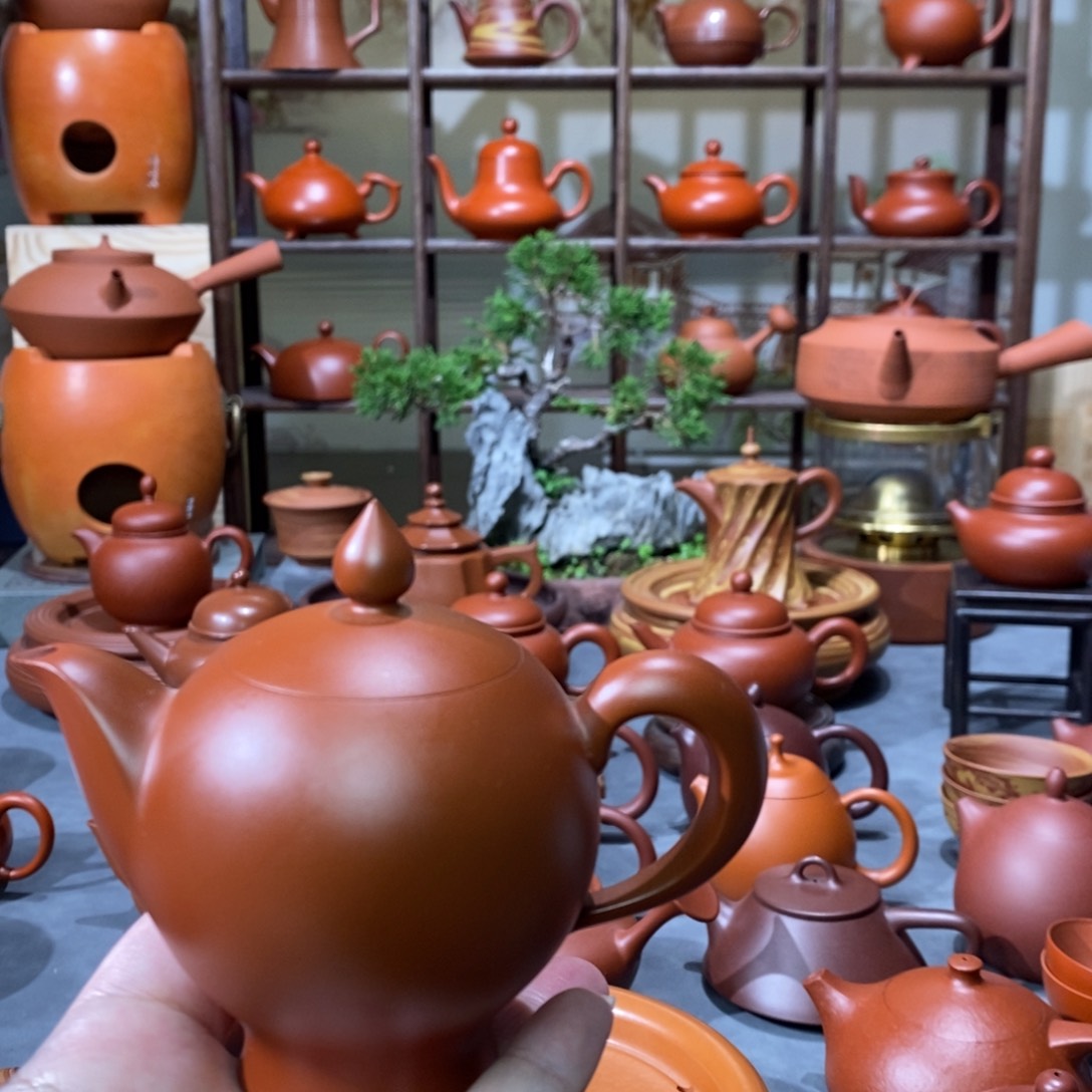 紫砂茶壶限时抢购吴天淋富贵壶125cc原1280