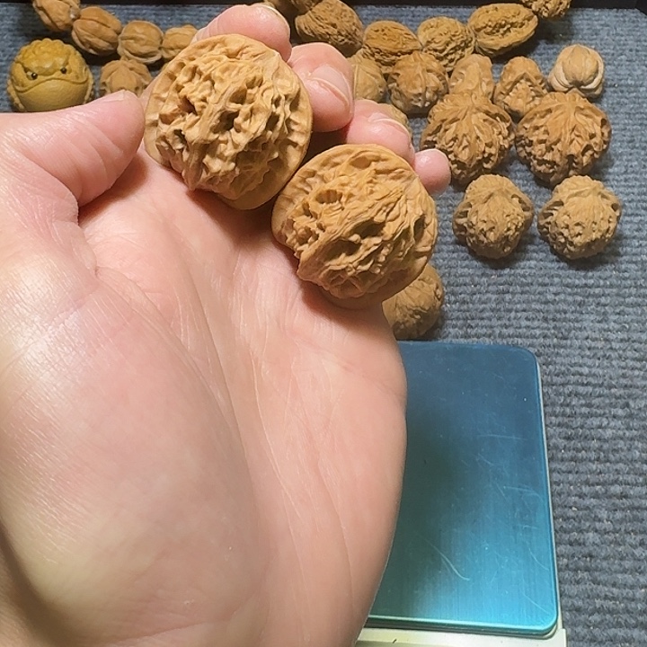 文玩核桃把件天地-二爷帽36尺全品