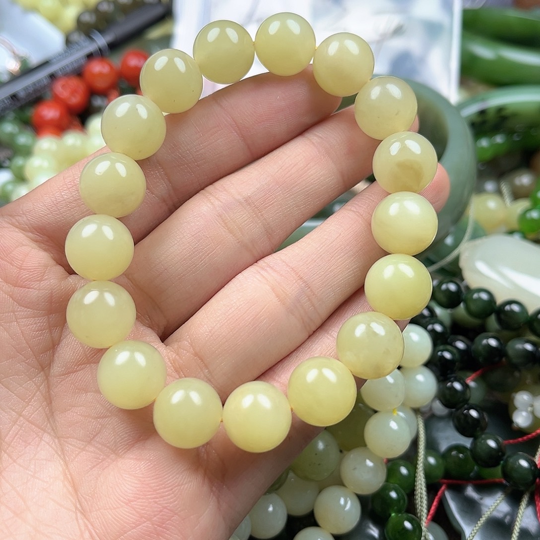 和田玉（黄玉）未镶嵌手串