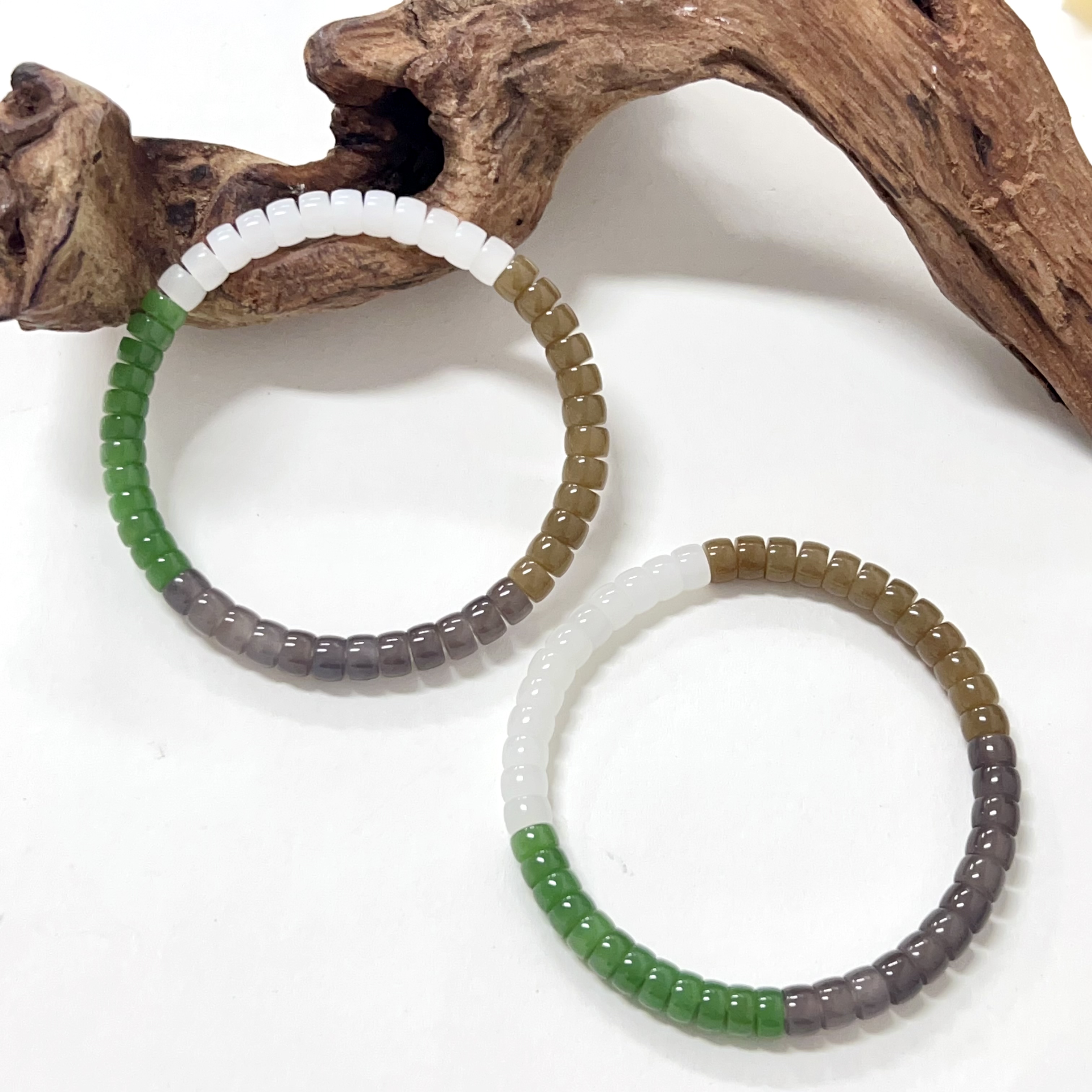 【小宝珠宝】22 S39934-和田玉手串-多样性发一件-6mm