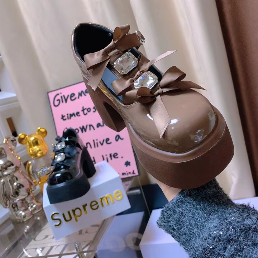 森女2025春季新款厚底女士乐福鞋13-2