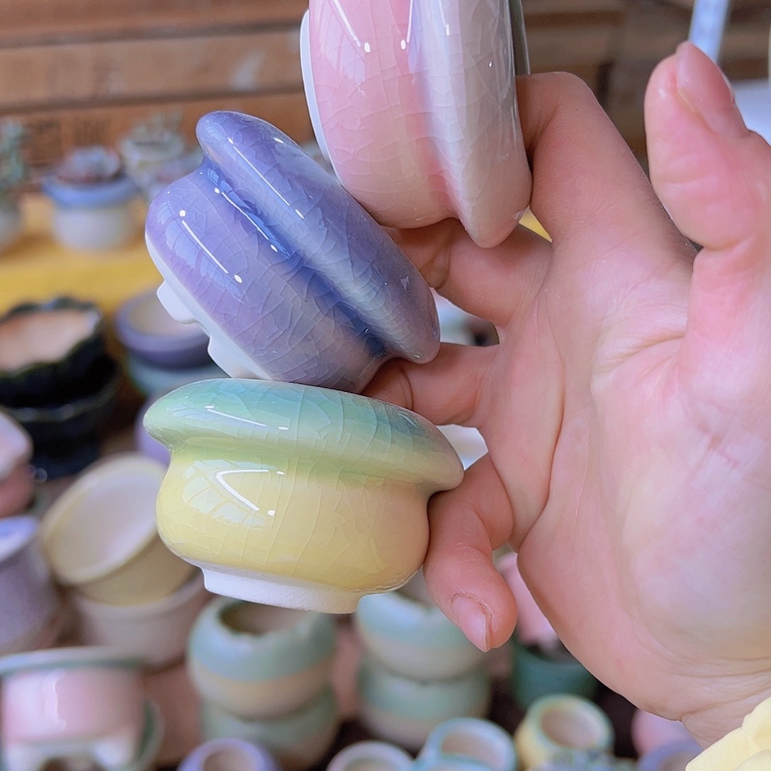 红陶陶瓷花盆当场满12包邮