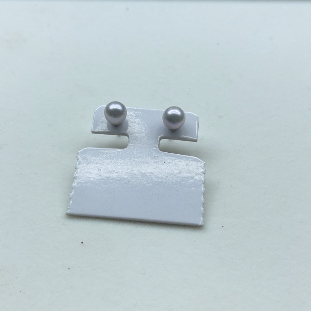 银S925镶嵌耳饰海水珍珠