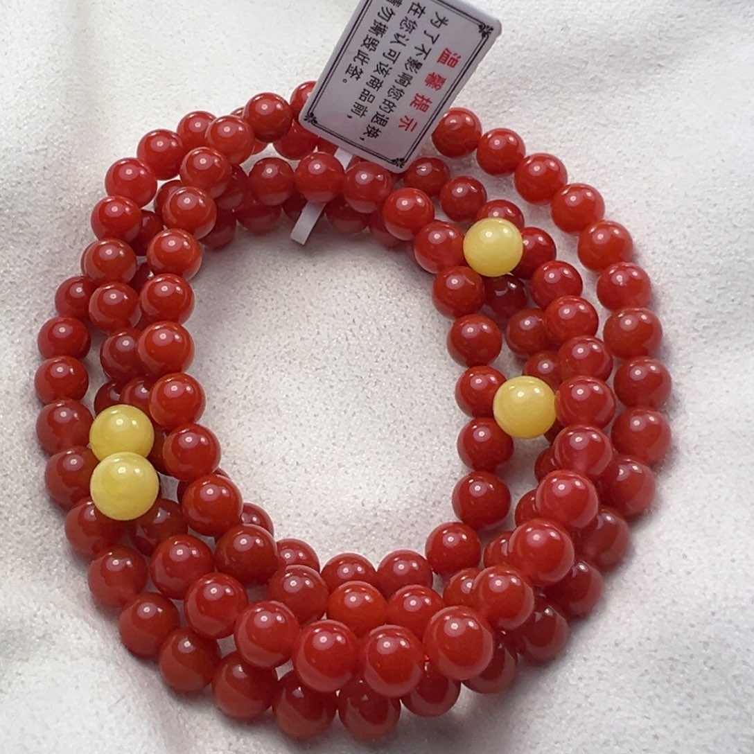 爱***生南红玛瑙未镶嵌手串