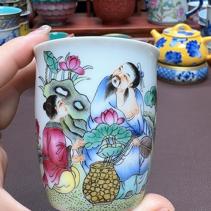 瓷片景德镇仿古手工制作精品展示