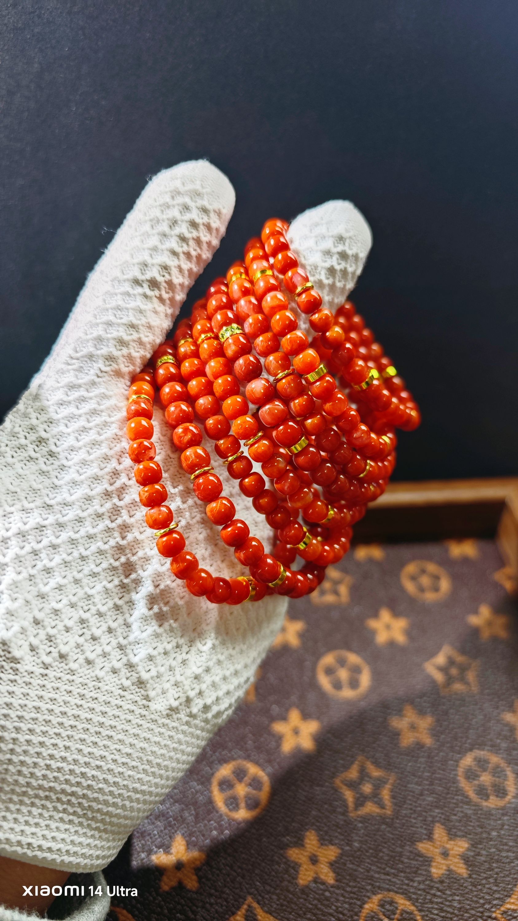 天然川料南红玛瑙老型手串 满配版 归圆 男女同款