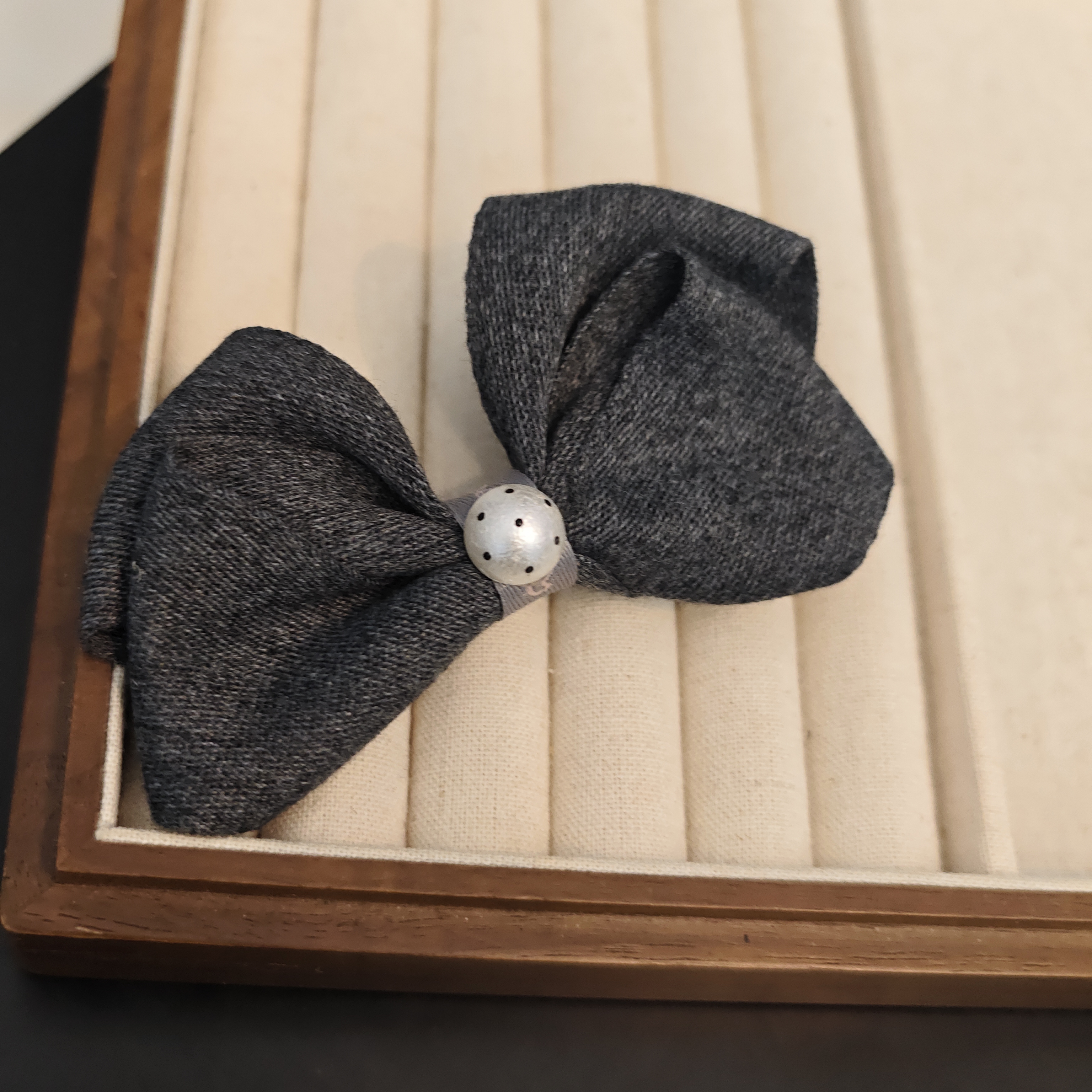 1419经典蝴蝶结发夹（手工微瑕介意勿拍）