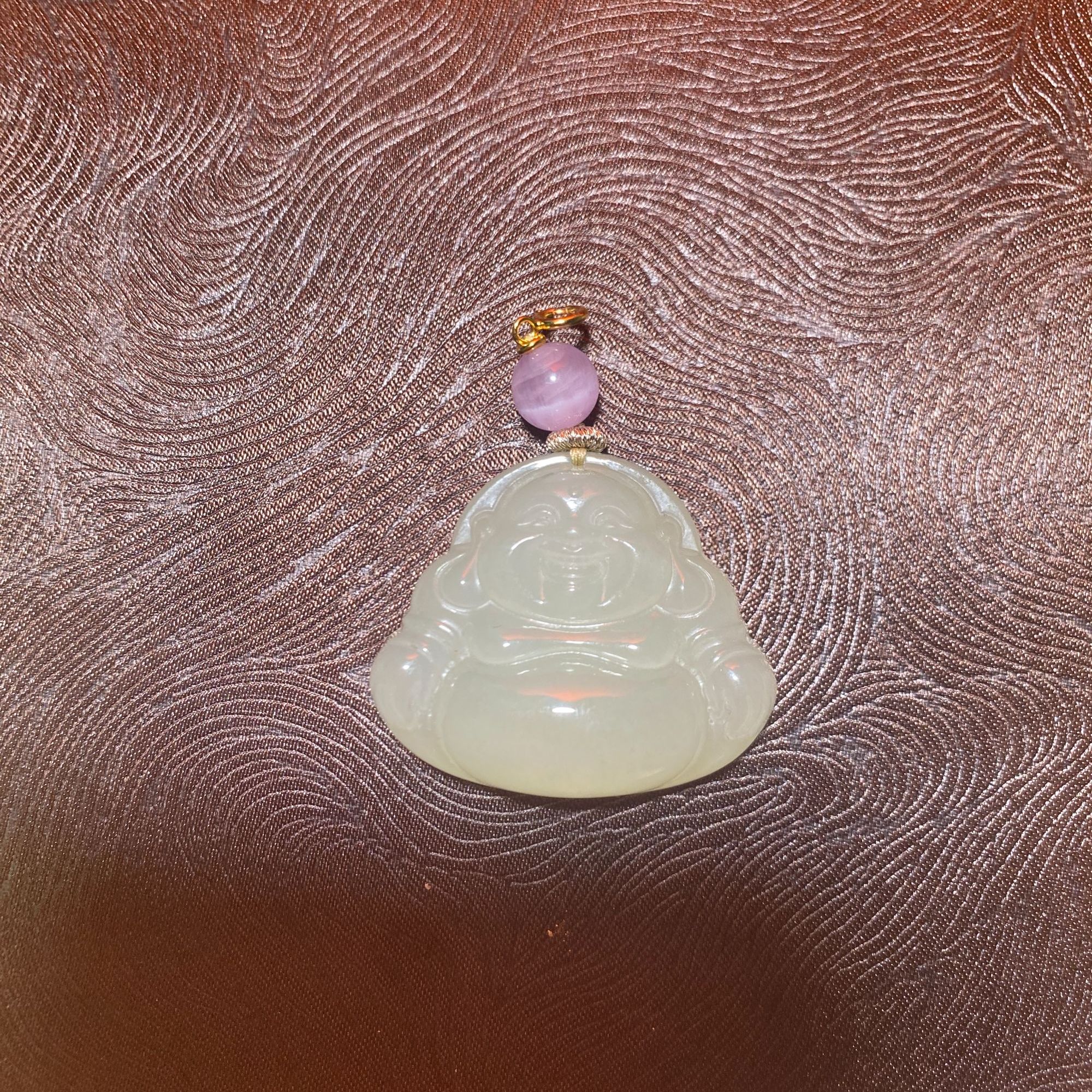 S925银和田玉佛公吊坠