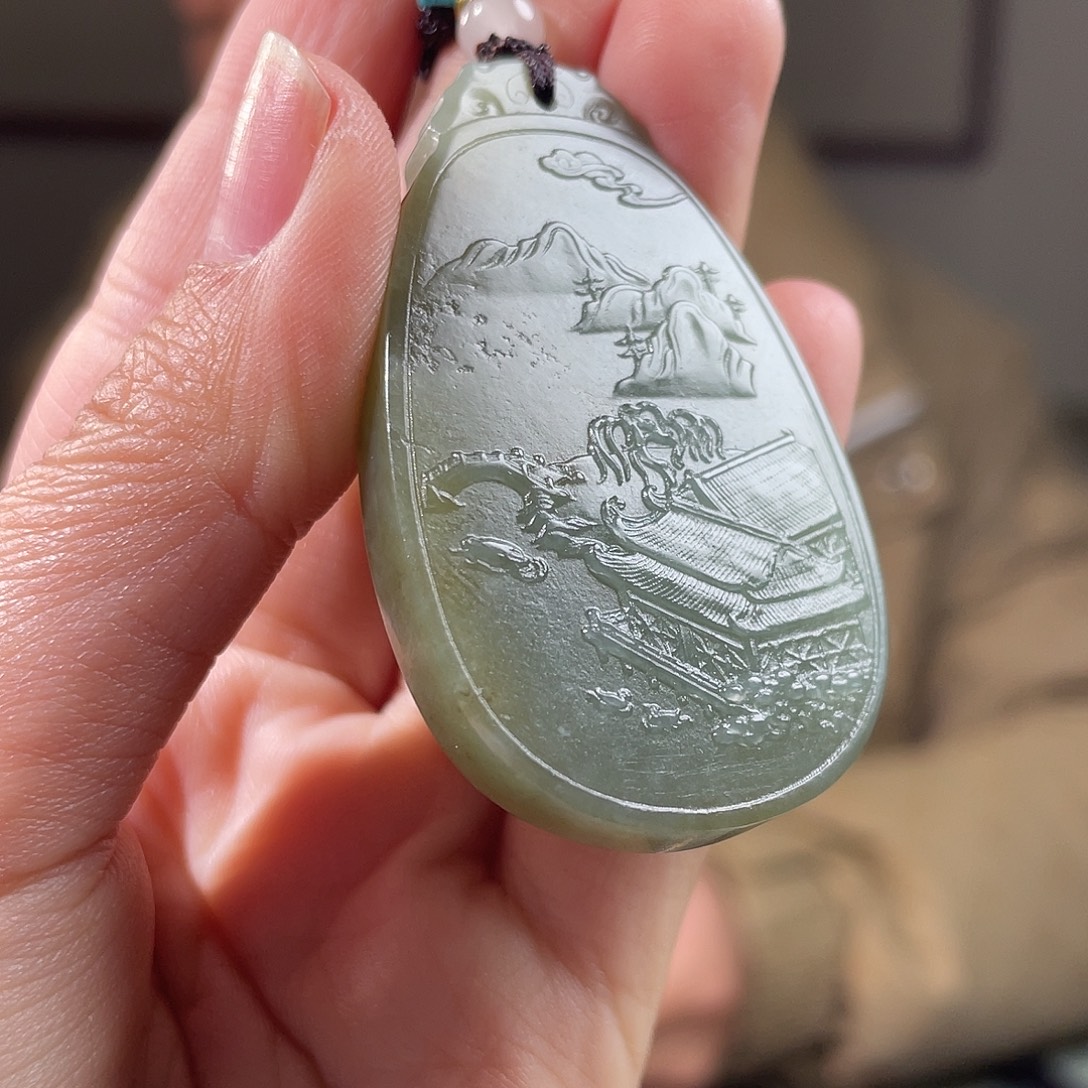 和田玉未镶嵌颈饰