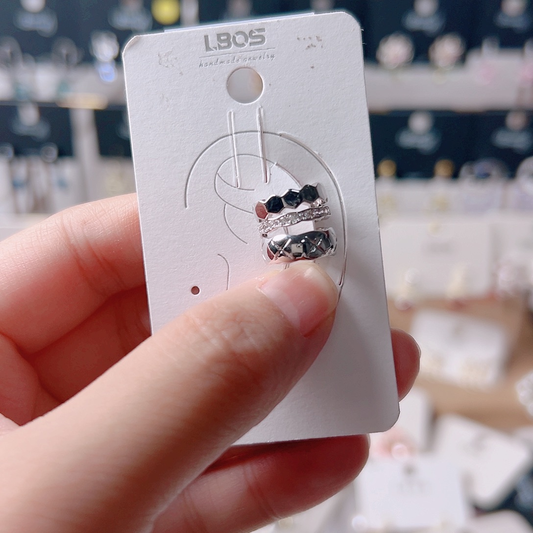 琉璃纯铜合金耳环的