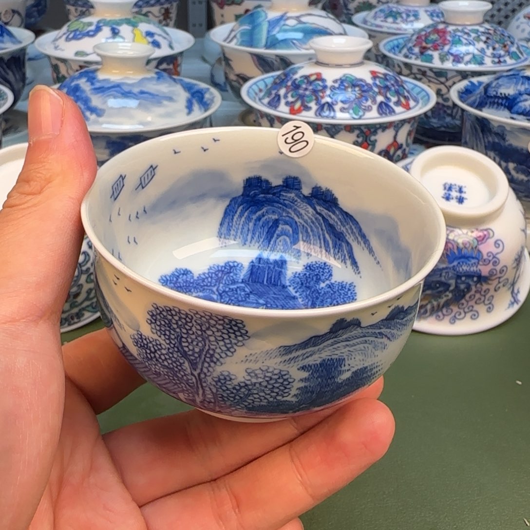彦祖纯手工手绘茶具190