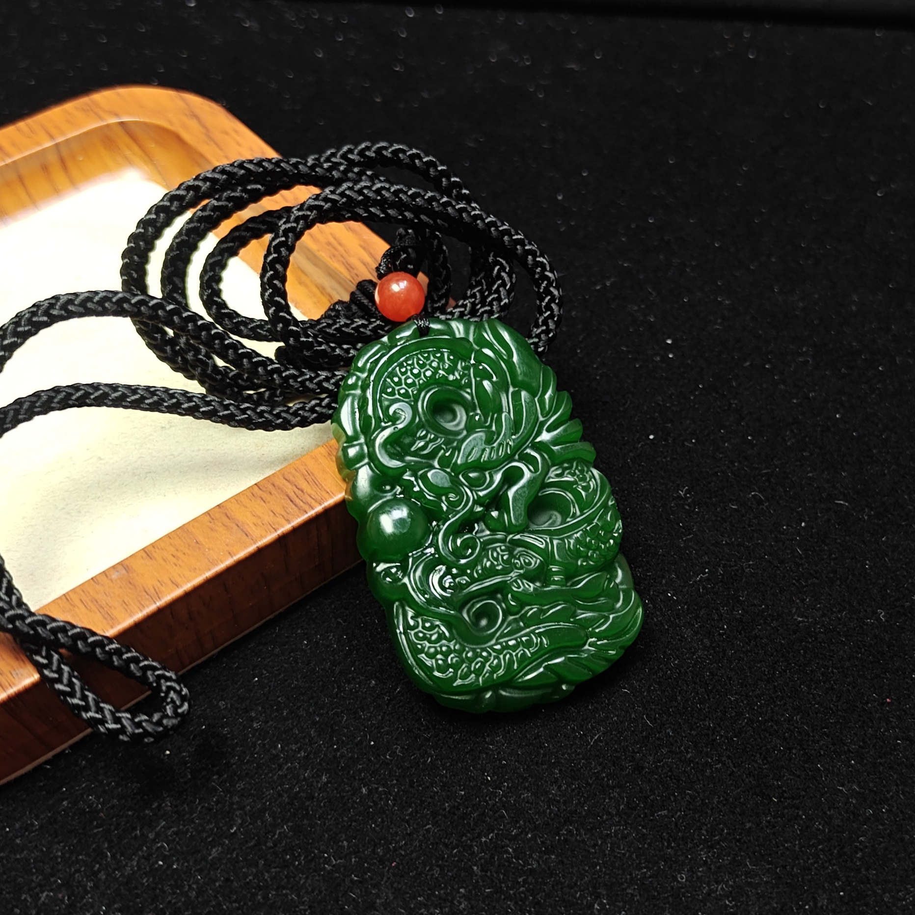 [停业清货]菠菜绿色龙牌吊坠-273-多样性发一