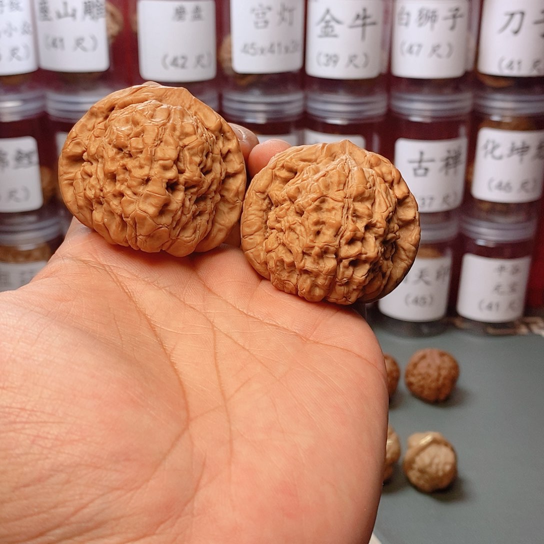 核桃把件天****！49尺寸全品龙鼎核桃