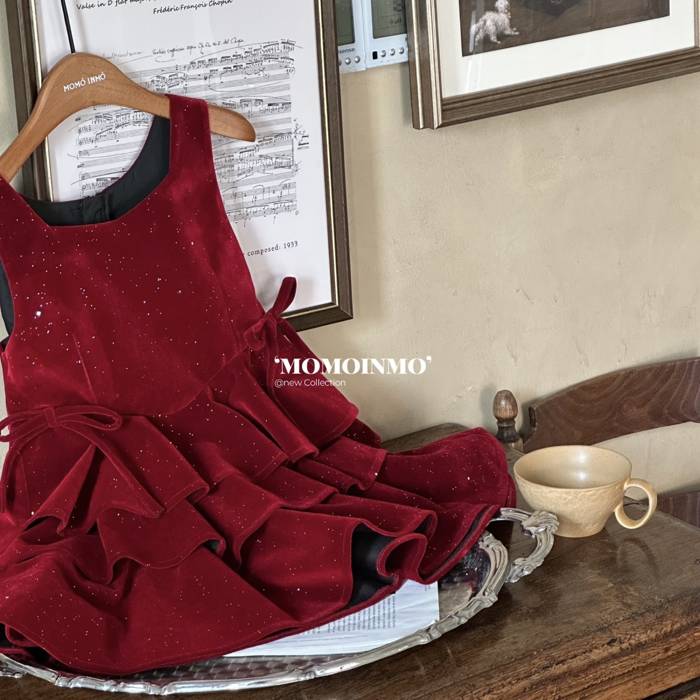 6533儿童丝绒连衣裙