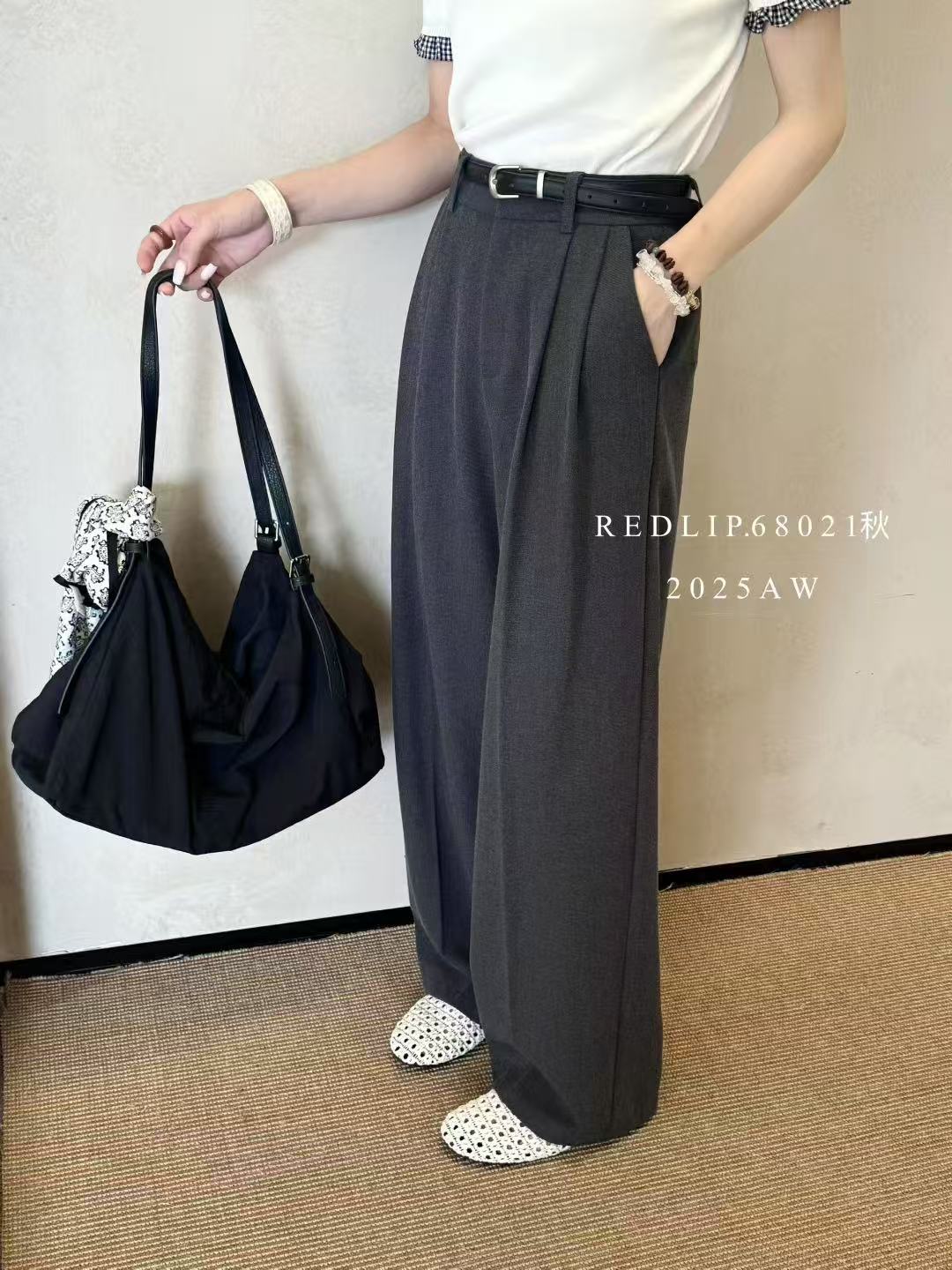 68021阔腿西装裤 XL(裤长102-105)