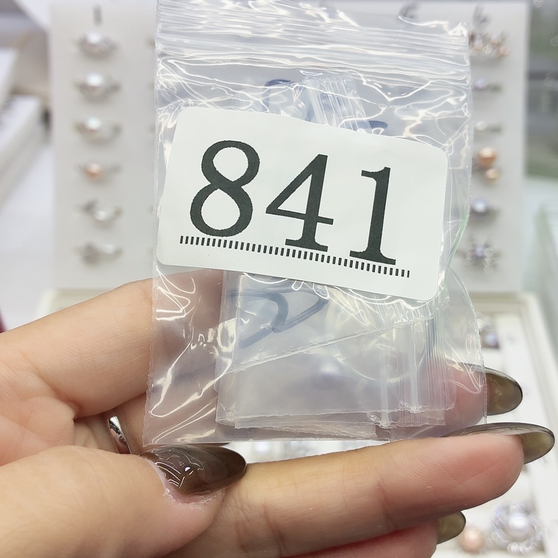 L***n珠宝奇石银S925镶嵌淡水珍珠841拍4发1