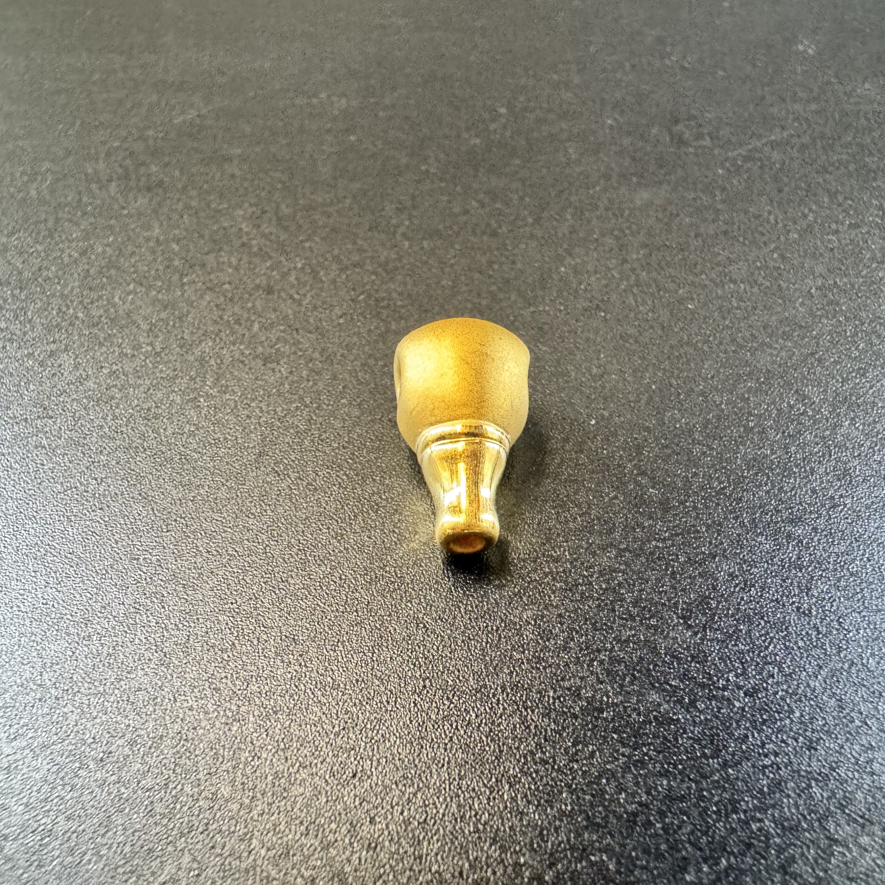 足金999 文玩黄金三通配饰 吊坠