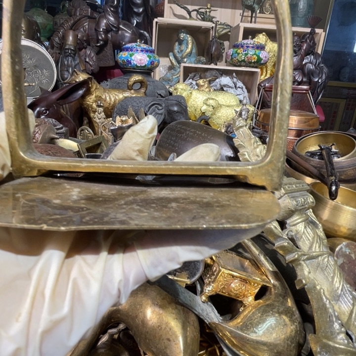 大阪回流铜器摆件74少螺丝