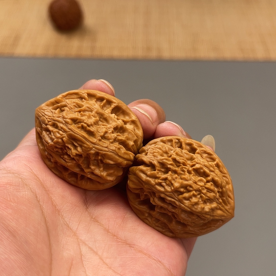 把件猴头核桃37×37×42精修打底老款鸡心XM3279