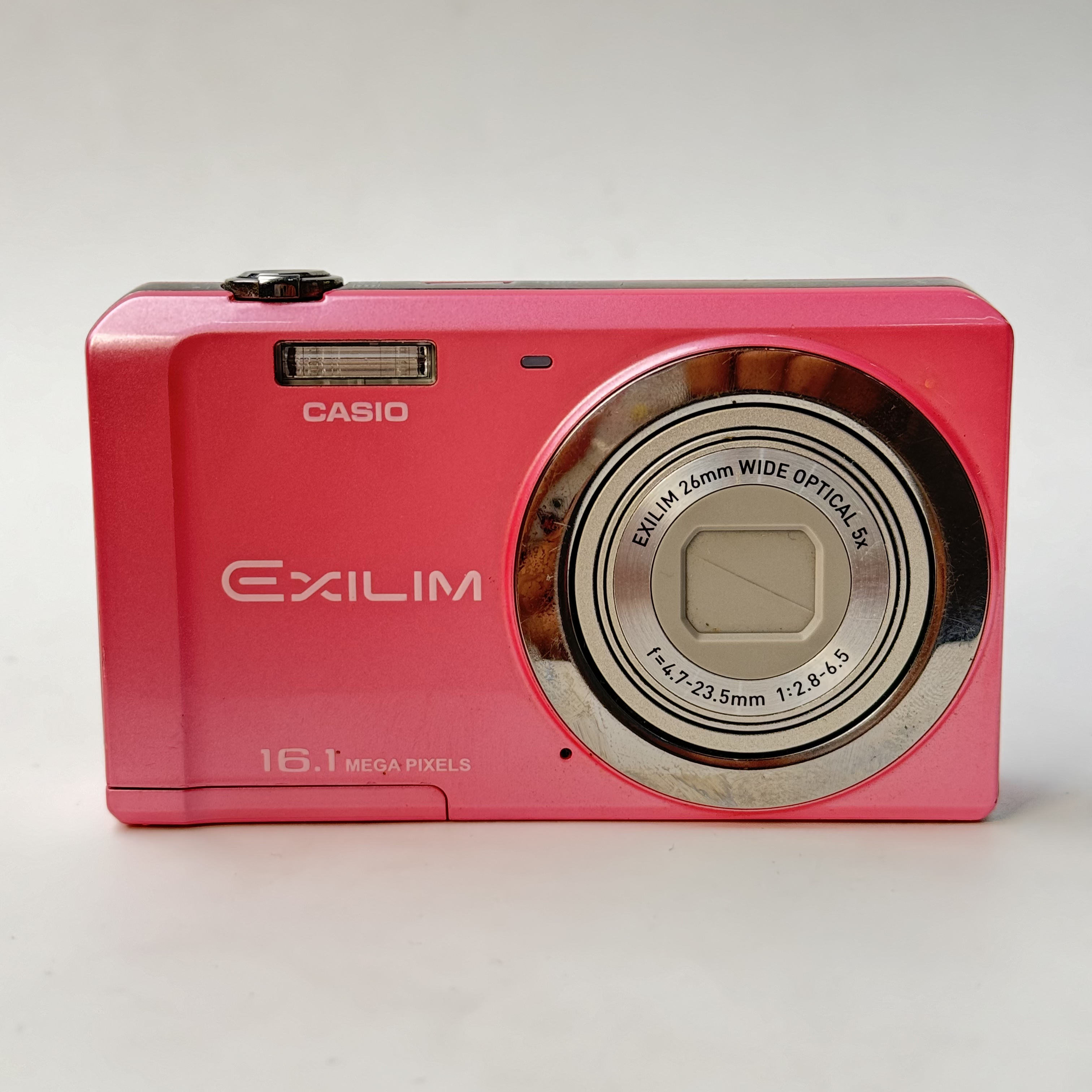 95新 Casio/卡西欧 zs5粉色1610w像素5x光变ccd数码相机