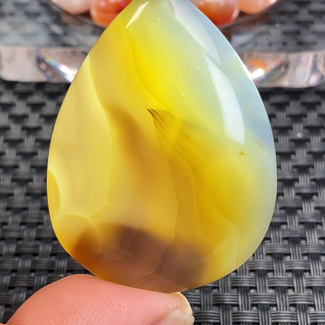 燕***舞玛瑙/玉髓未镶嵌吊坠(不含链)