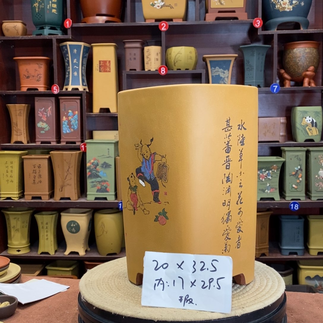 紫砂花盆紫砂花盆