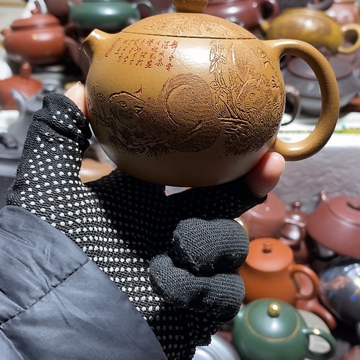 紫砂茶壶口瑕微瑕