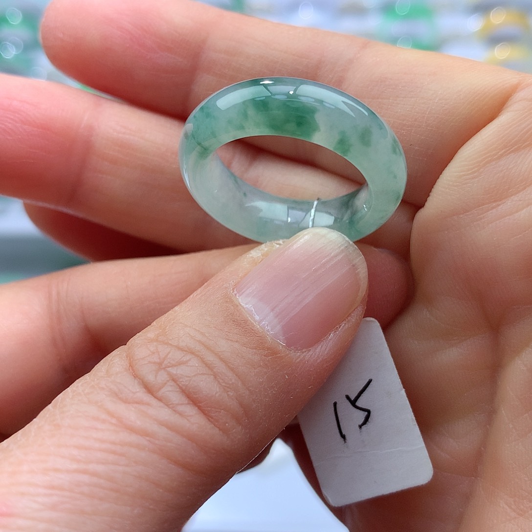 翡翠戒指未镶嵌15号