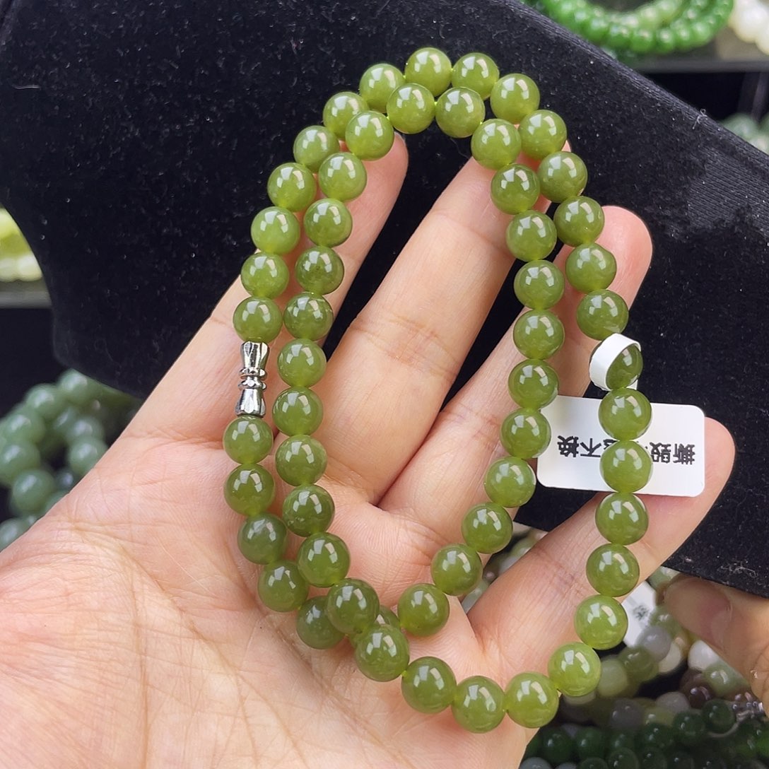 和田玉未镶嵌手链