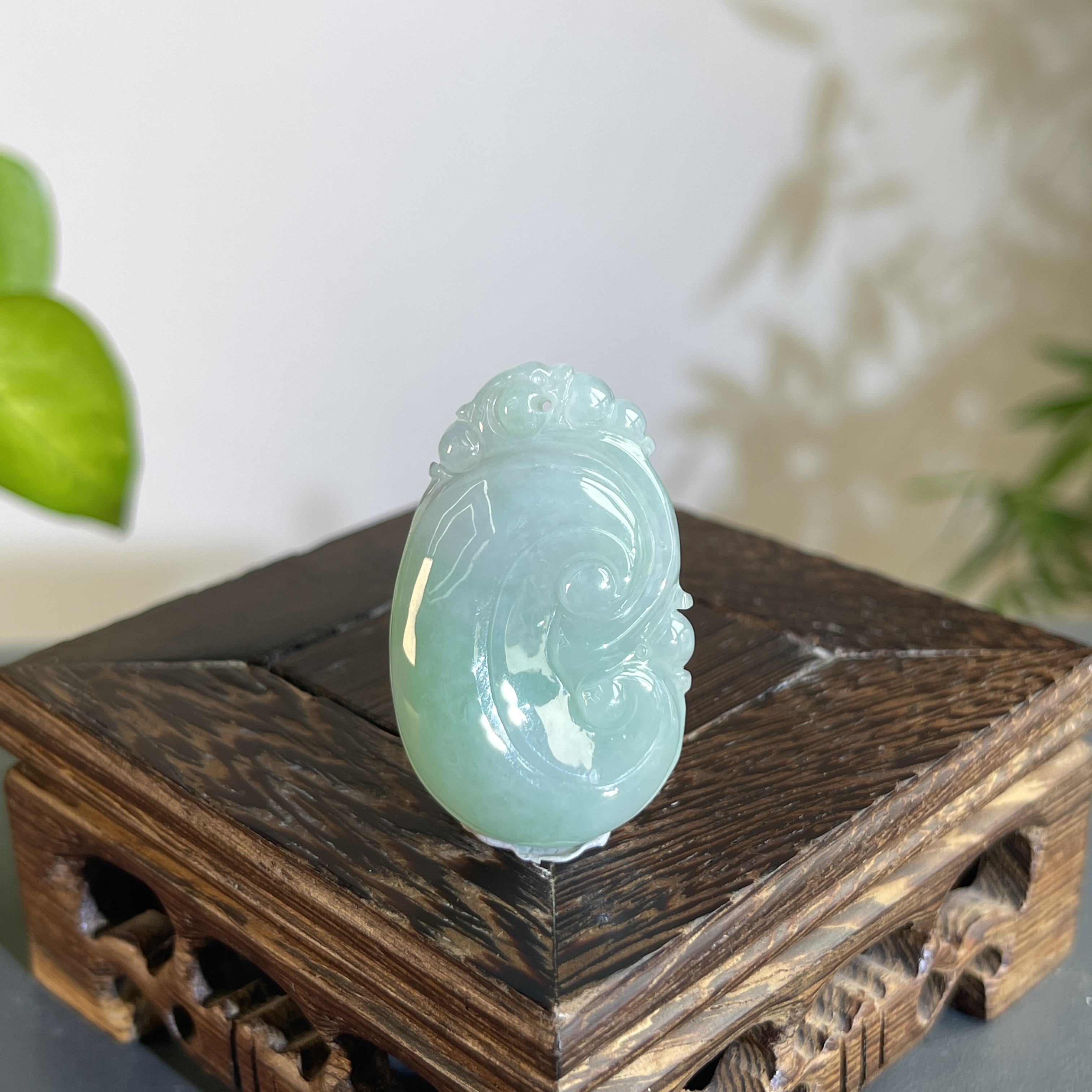 JCW03-29 天然翡翠缅甸A货 如意