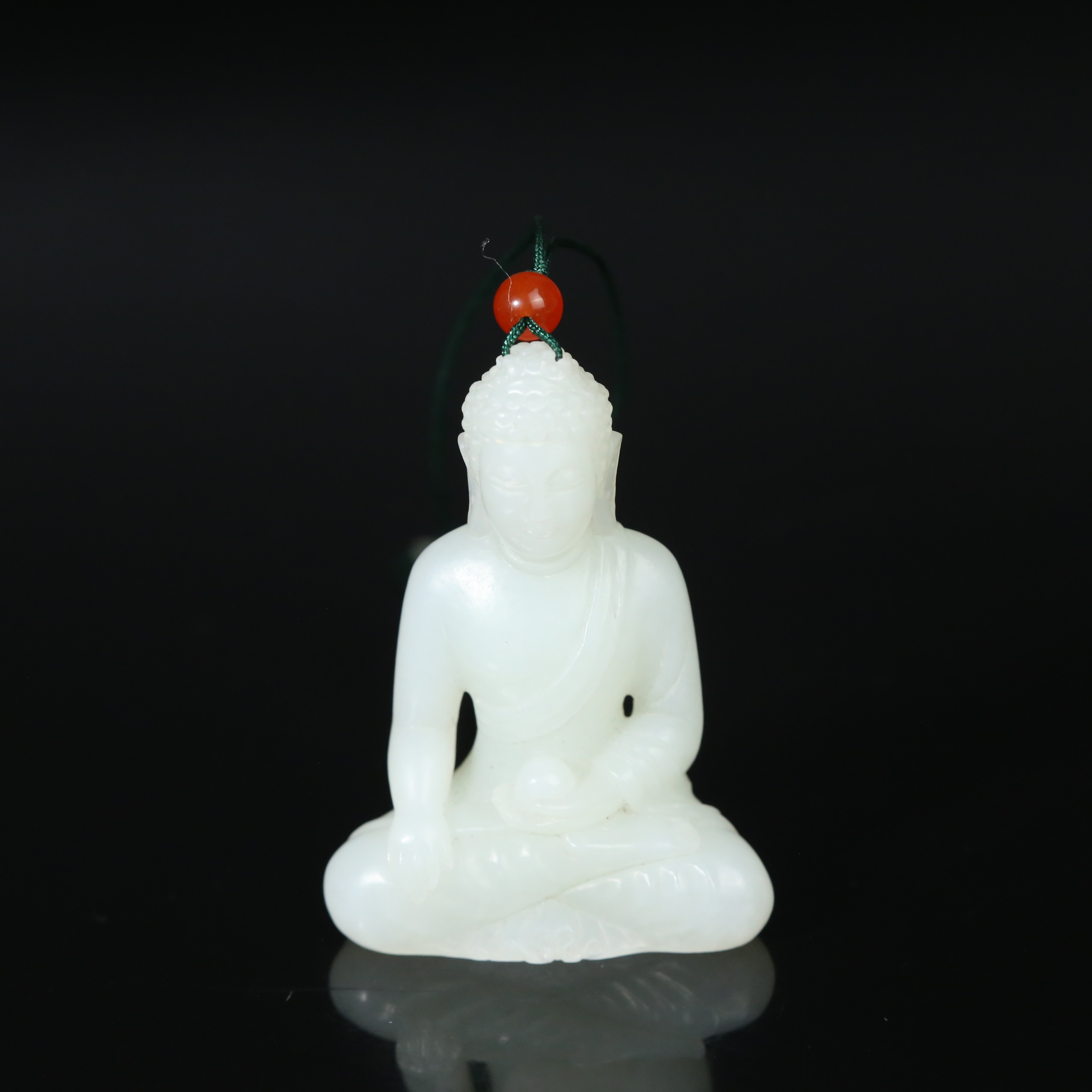 二十世纪和田玉药师佛摆件HTYS250911009
