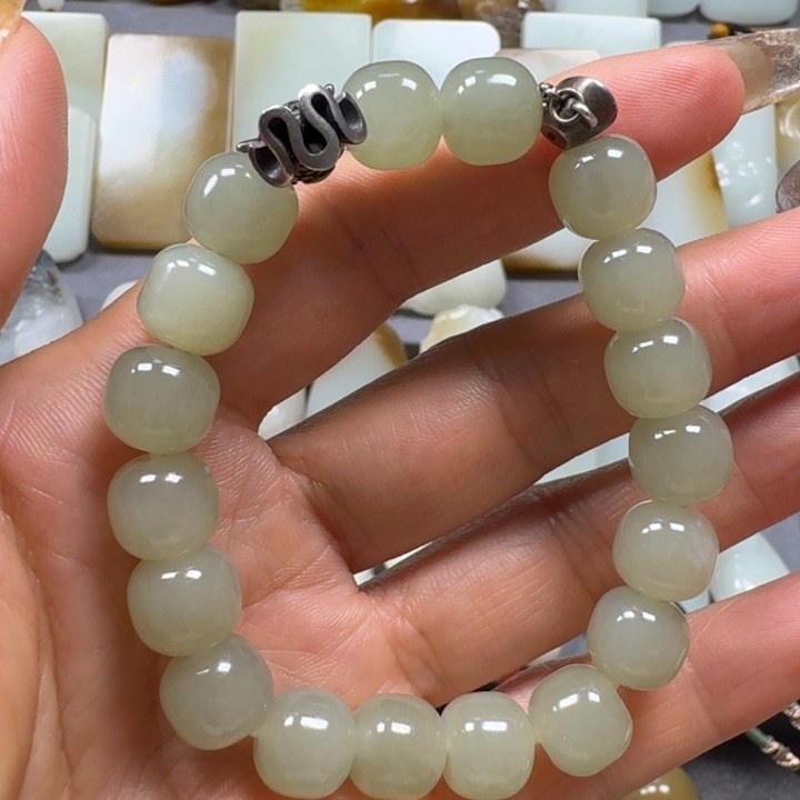 和田玉手串未镶嵌