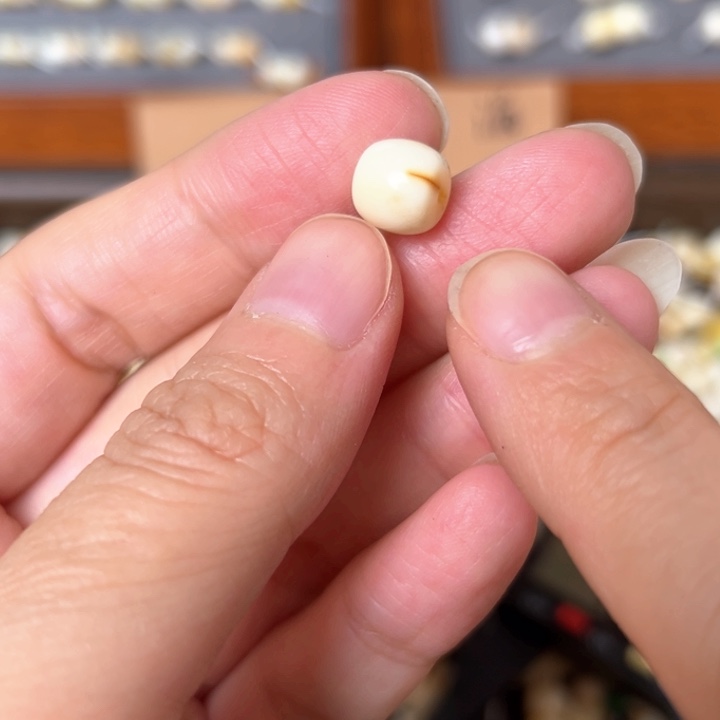 蜜蜡未镶嵌裸石8.4mm一个