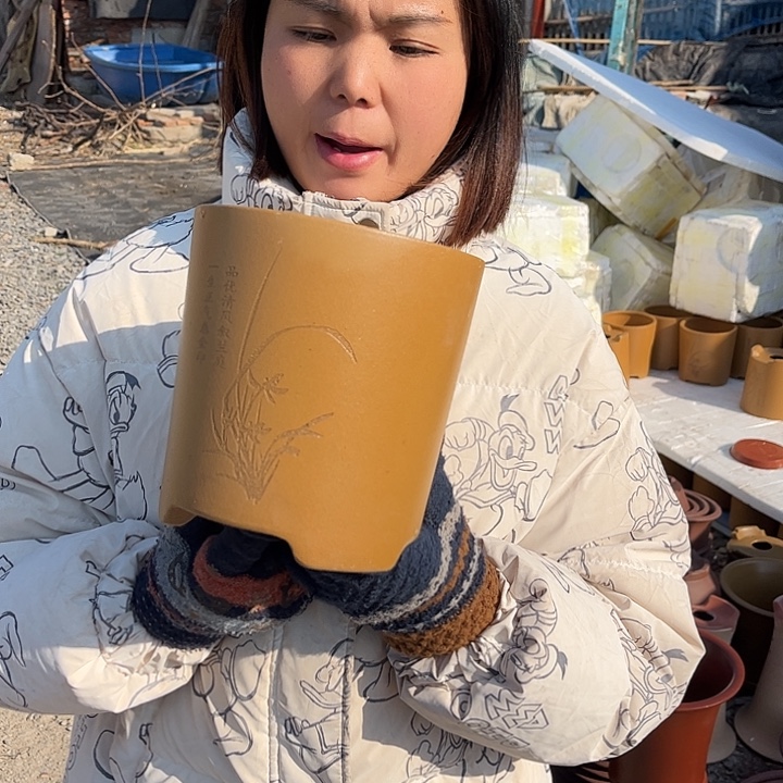 宜兴紫砂精品花盆 